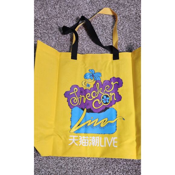 SneakerCon Shanghai 2020 Canvas tote Bag Yellow New Sean Wotherspoon collab - Picture 2 of 7